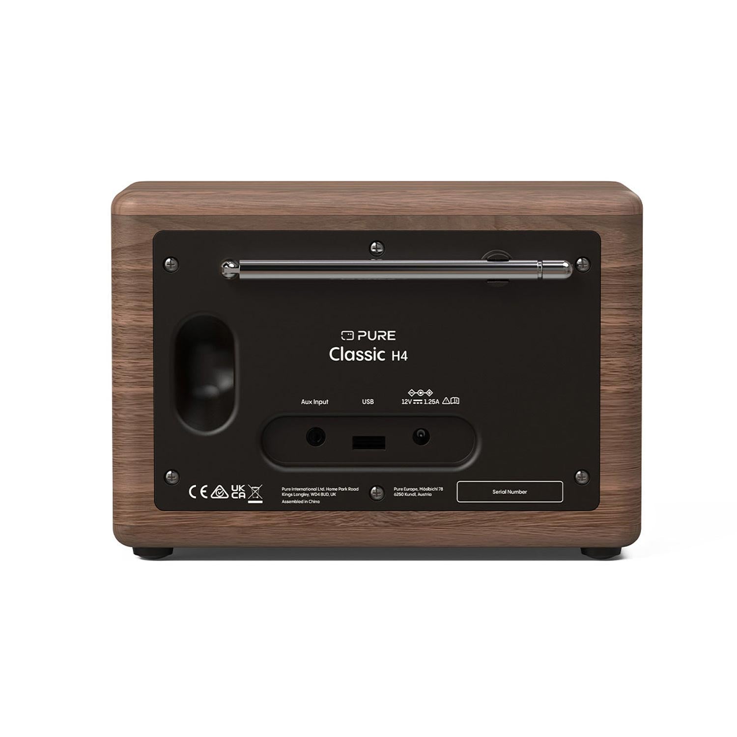 Pure Classic H4 DAB+ and FM Radio in Coffee Black & Walnut