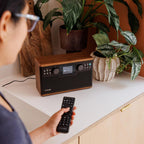 Pure Classic H6 DAB+ and FM Radio in Coffee Black & Walnut