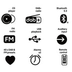 Pure Classic C-D4 DAB+/FM Bluetooth Radio with CD Player