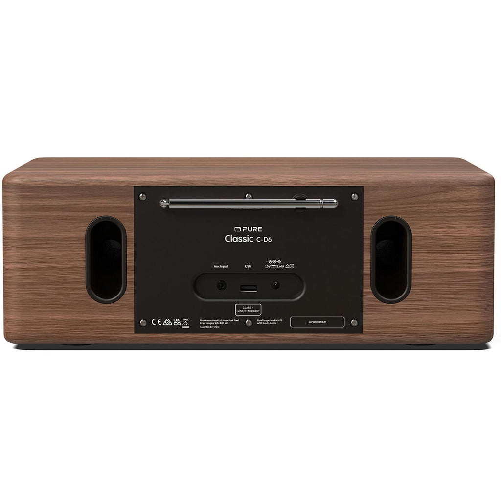 Pure Classic C-D6 DAB+/FM Bluetooth Stereo Radio with CD Player