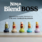 Ninja BlendBOSS Personal Blender with Travel Tumbler – Blue Raspberry | DB351UKBL