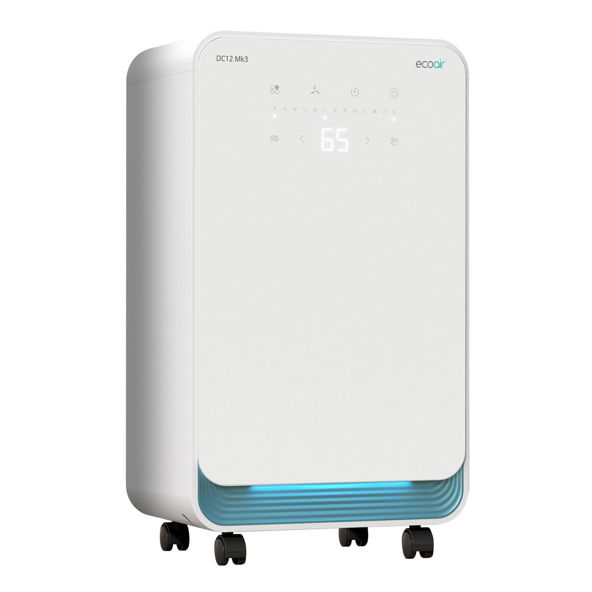 Ecoair DC12 MK3 Compressor Dehumidifier - 12 Litres per Day - White