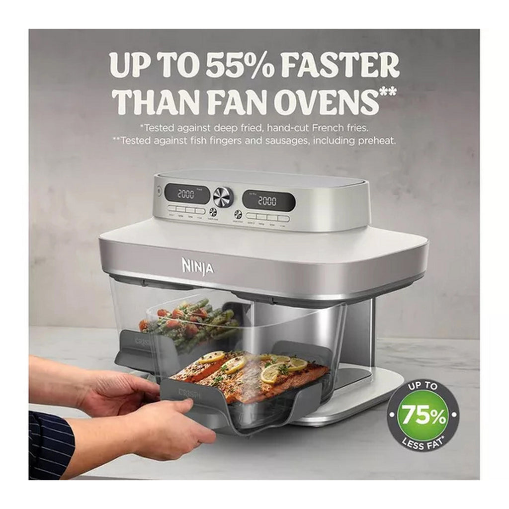 Ninja CRISPi Dual Zone 7.6L Glass Air Fryer - DD102UKIV2