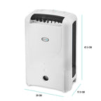 EcoAir DD1 Simple MK3 Desiccant Dehumidifier 7.5L in Black