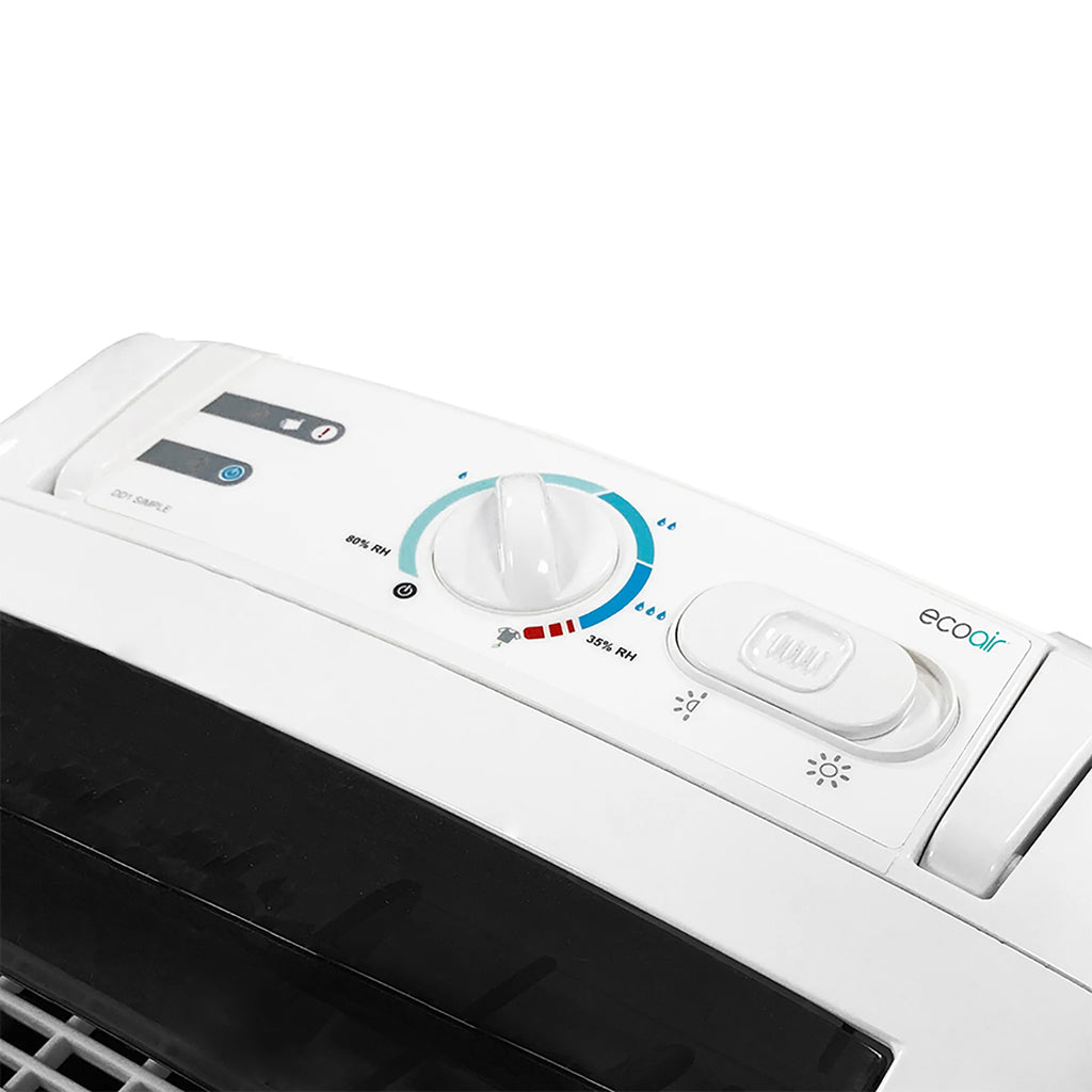 EcoAir DD1 Simple MK3 Desiccant Dehumidifier 7.5L in Black