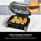 Ninja 6-in-1 MAX Grill & Air Fryer - Black/ Stainless Steel - DG551UK