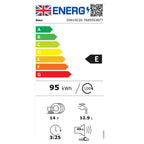 Beko DIN15C20 14 Place Setting Integrated Dishwasher, 60cm Wide