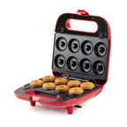 Domo DO9242W Snack Party with 5 Sets of Plates in Red