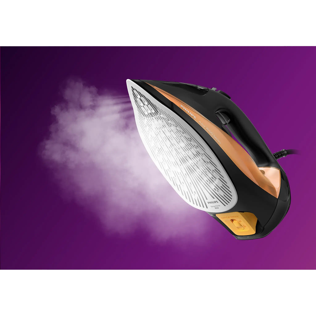 Philips 7000 Series Steam Iron – Black & Gold - DST7040_80