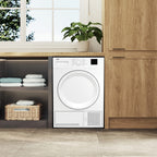 Beko DTKCE80021W 8kg, Sensor dry, Freestanding Condenser Tumble Dryer, White