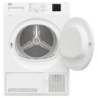 Beko DTKCE80021W 8kg, Sensor dry, Freestanding Condenser Tumble Dryer, White