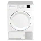 Beko DTKCE80021W 8kg, Sensor dry, Freestanding Condenser Tumble Dryer, White