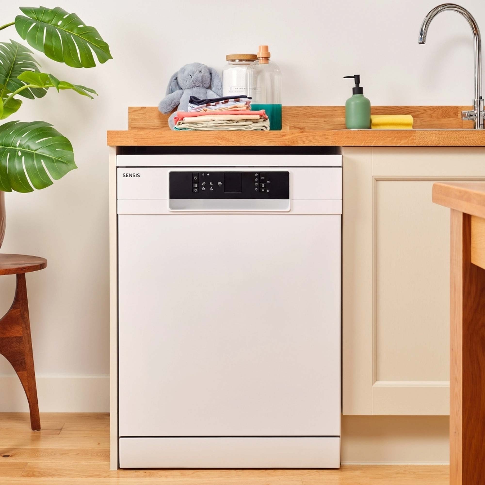 Sensis DWF0214FSDWA 14 Place Setting Freestanding Dishwasher, 60cm Wide, White