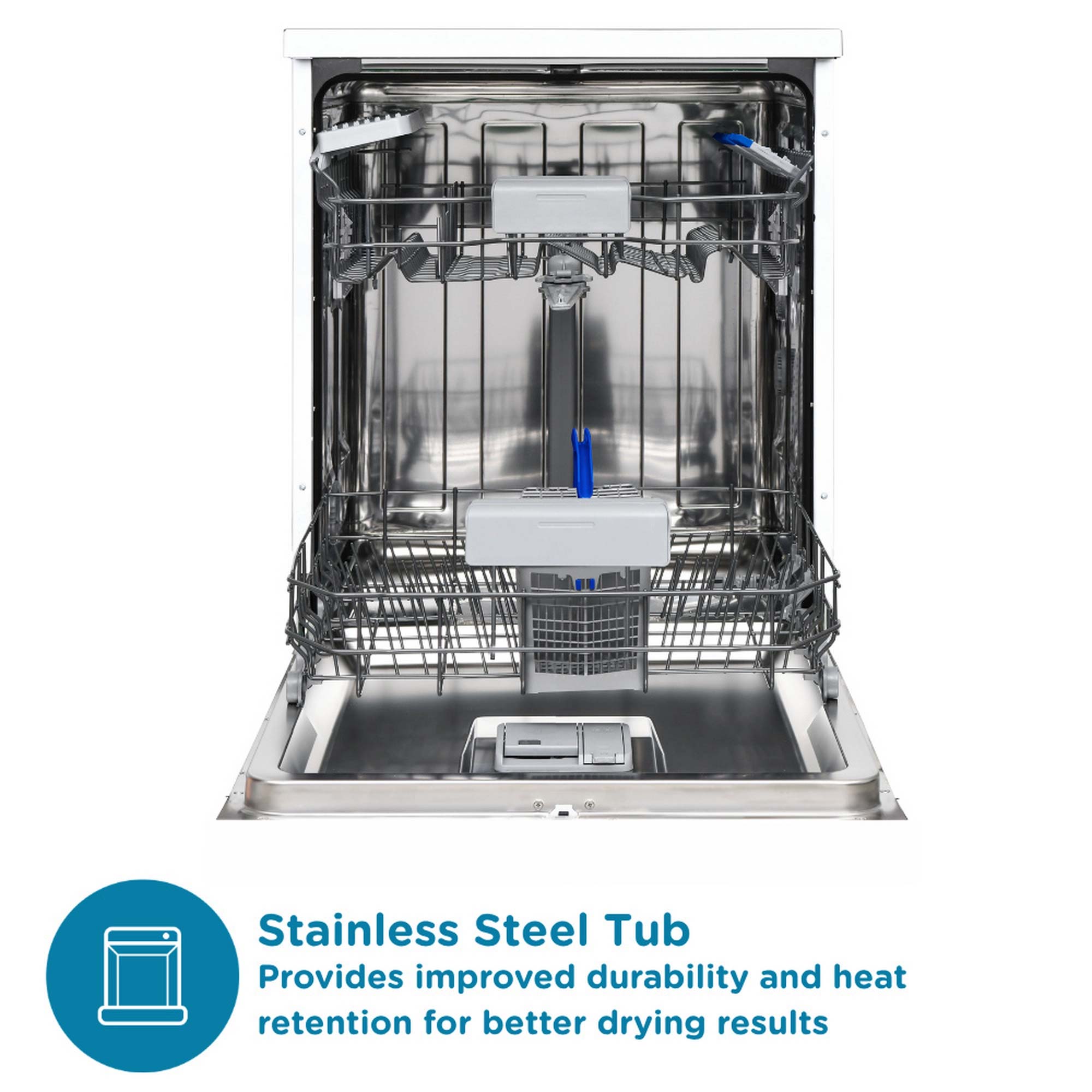 Sensis DWF0214FSDWA 14 Place Setting Freestanding Dishwasher, 60cm Wide, White