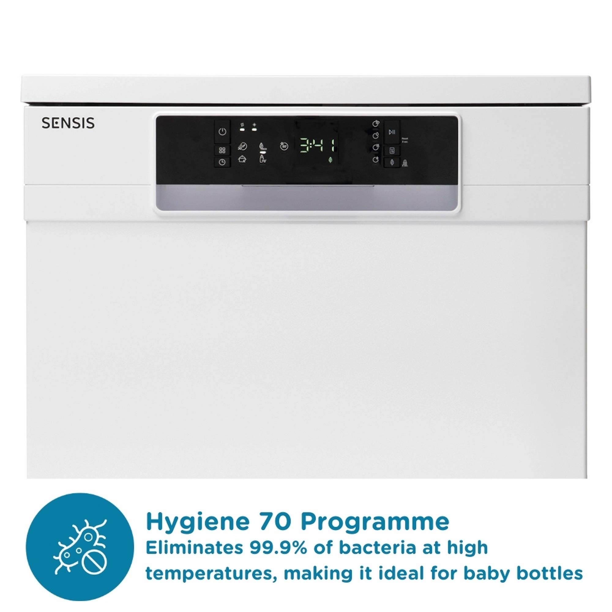 Sensis DWF0214FSDWA 14 Place Setting Freestanding Dishwasher, 60cm Wide, White