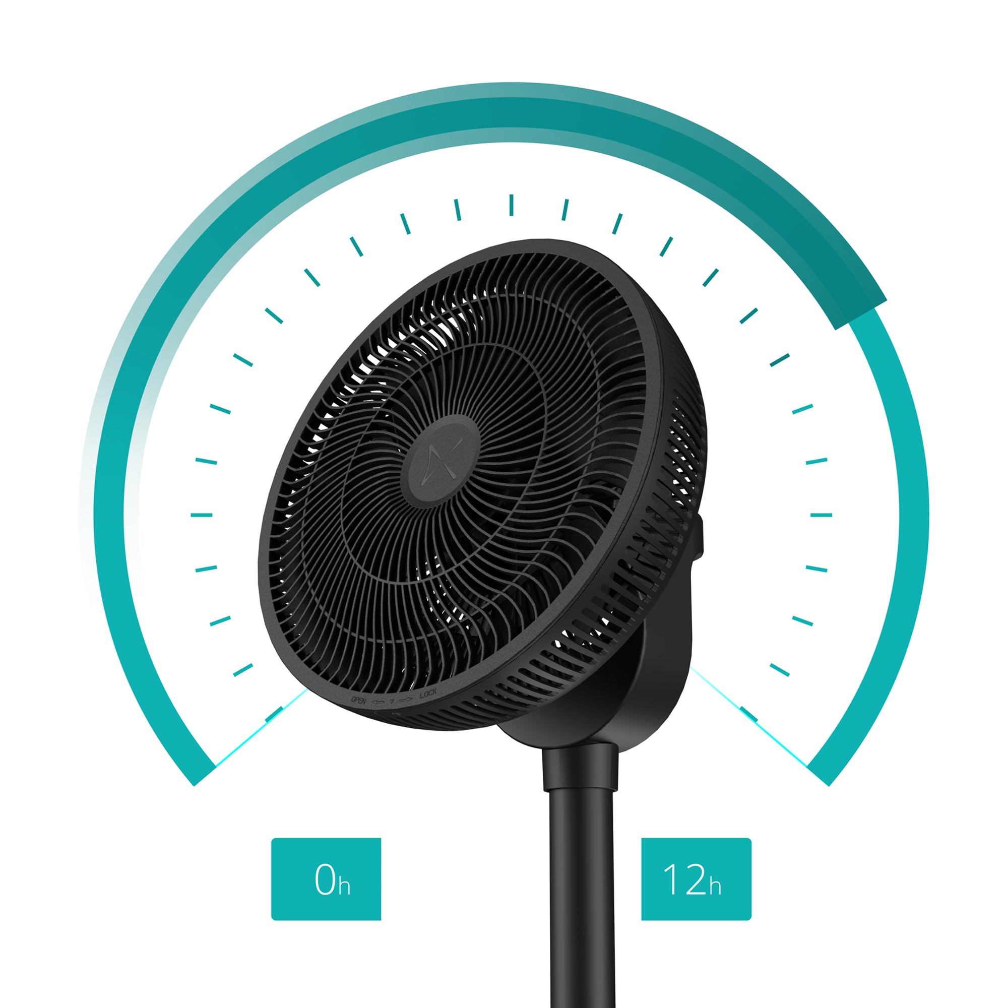 Duux Whisper Flex 2 Smart Pedestal Fan – Black – DXCF70UK