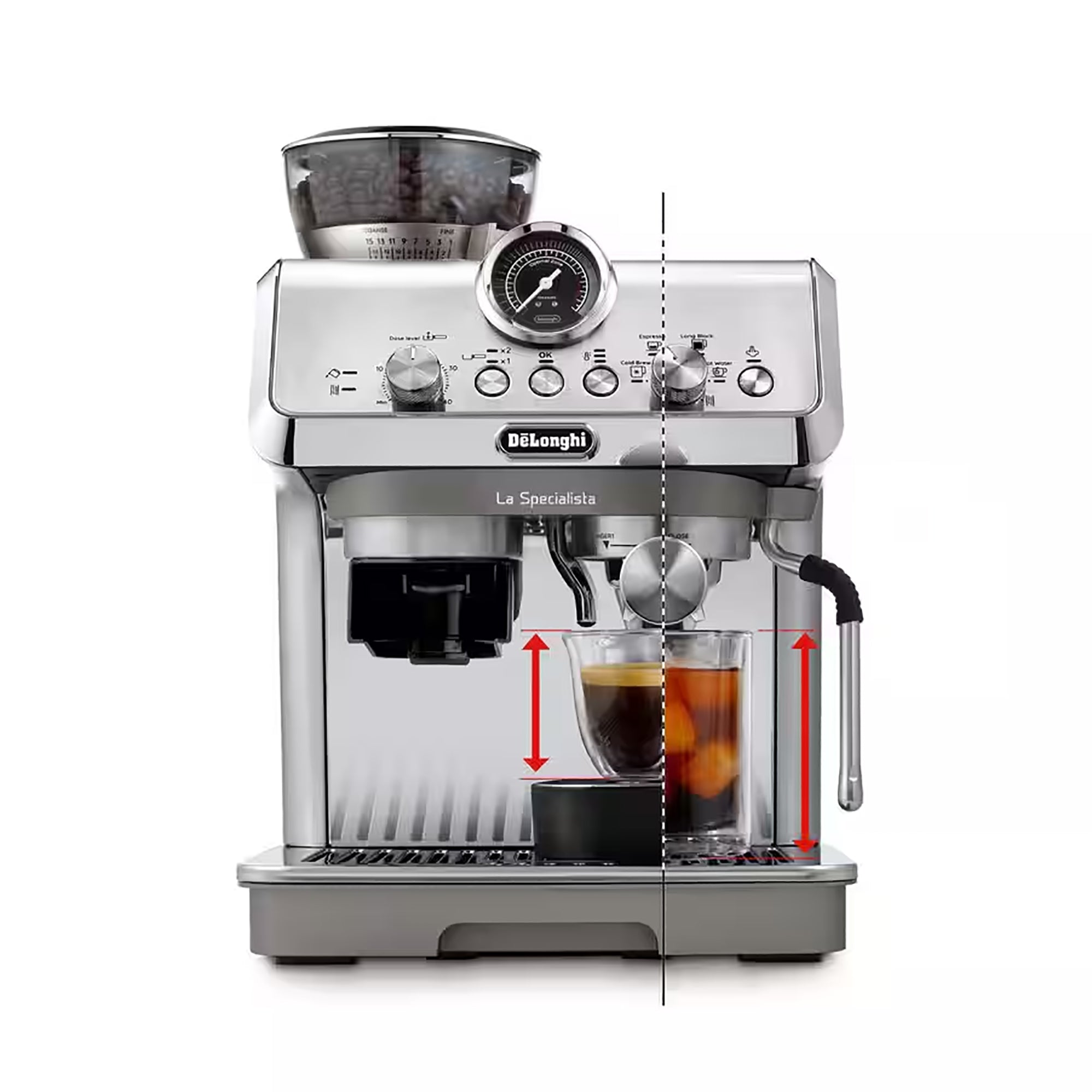 Delonghi La Specialista Arte Evo Bean to Cup Coffee Machine - Metal (EC9255M)