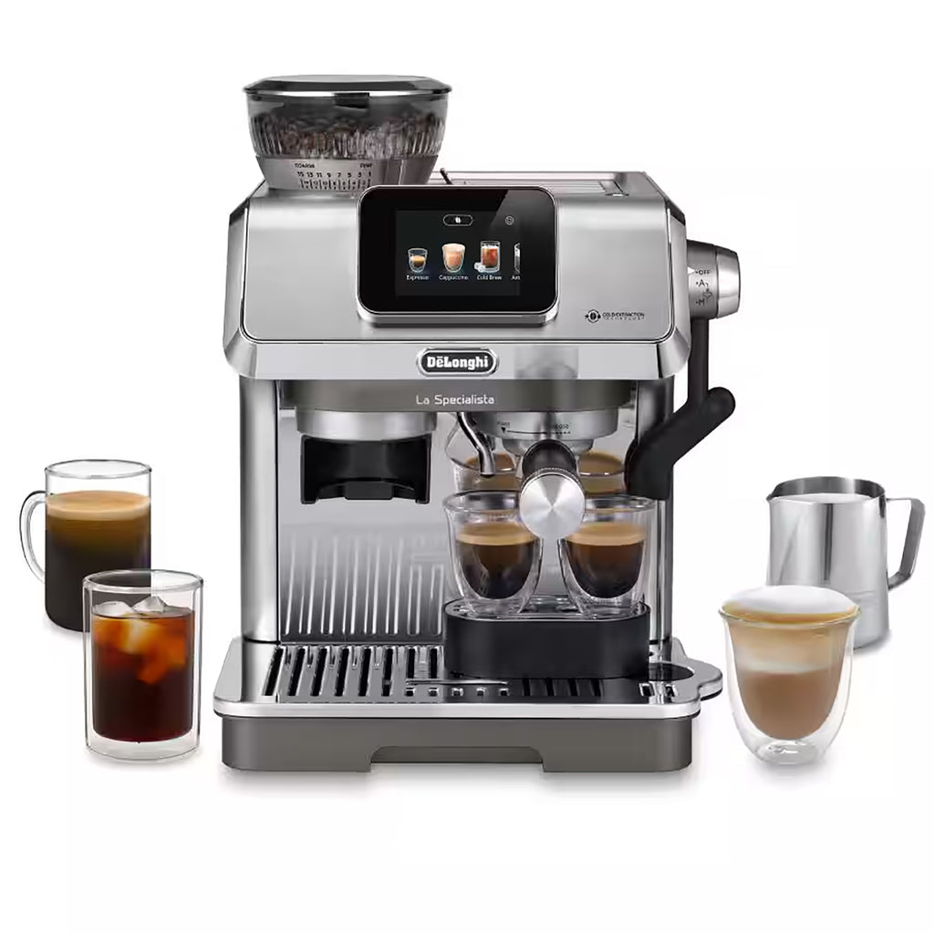 Delonghi La Specialista Touch Manual Bean to Cup Coffee Machine - Silver (EC9455M)