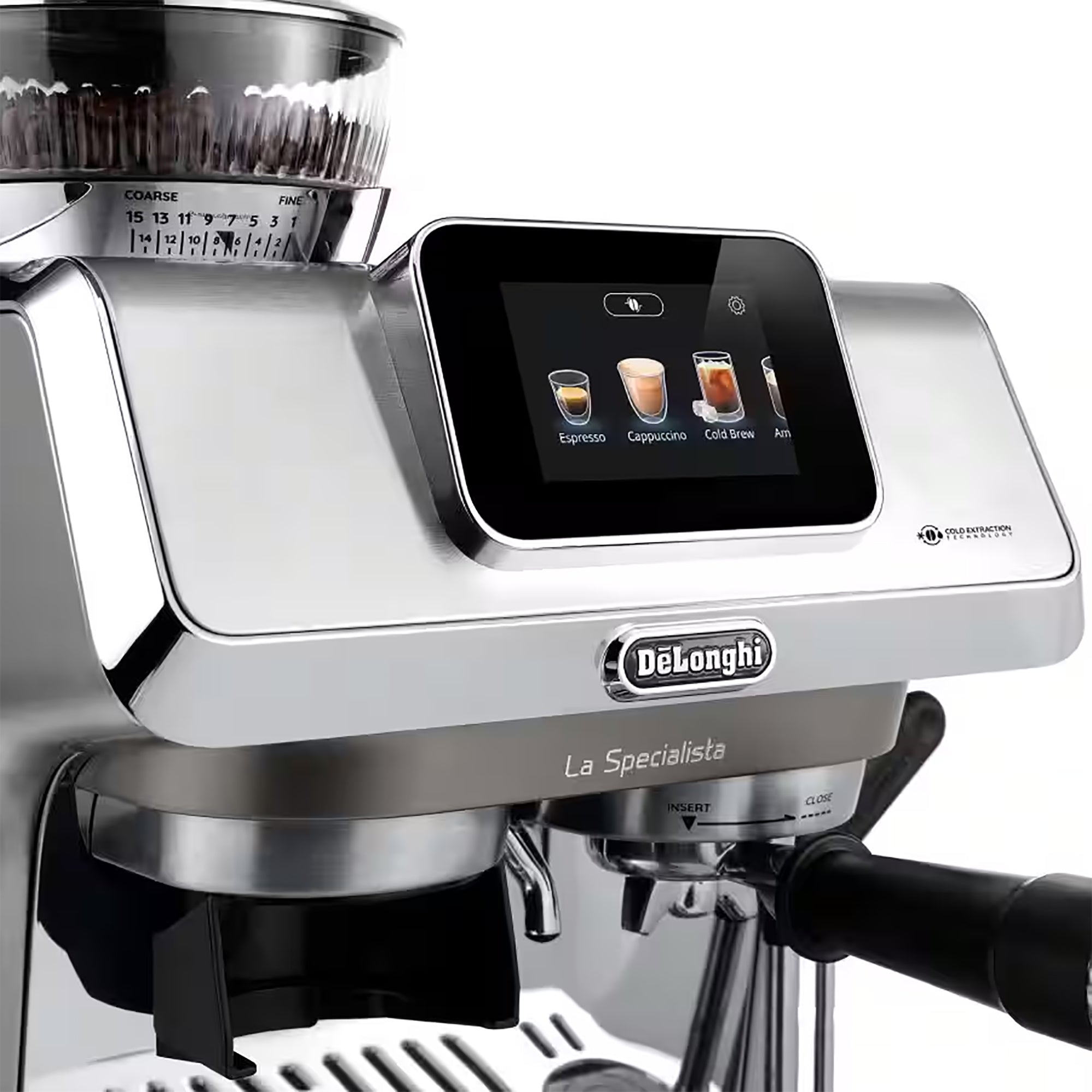 Delonghi La Specialista Touch Manual Bean to Cup Coffee Machine - Silver (EC9455M)