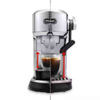 Delonghi Dedica Maestro Plus Espresso Machine in Metal EC950M