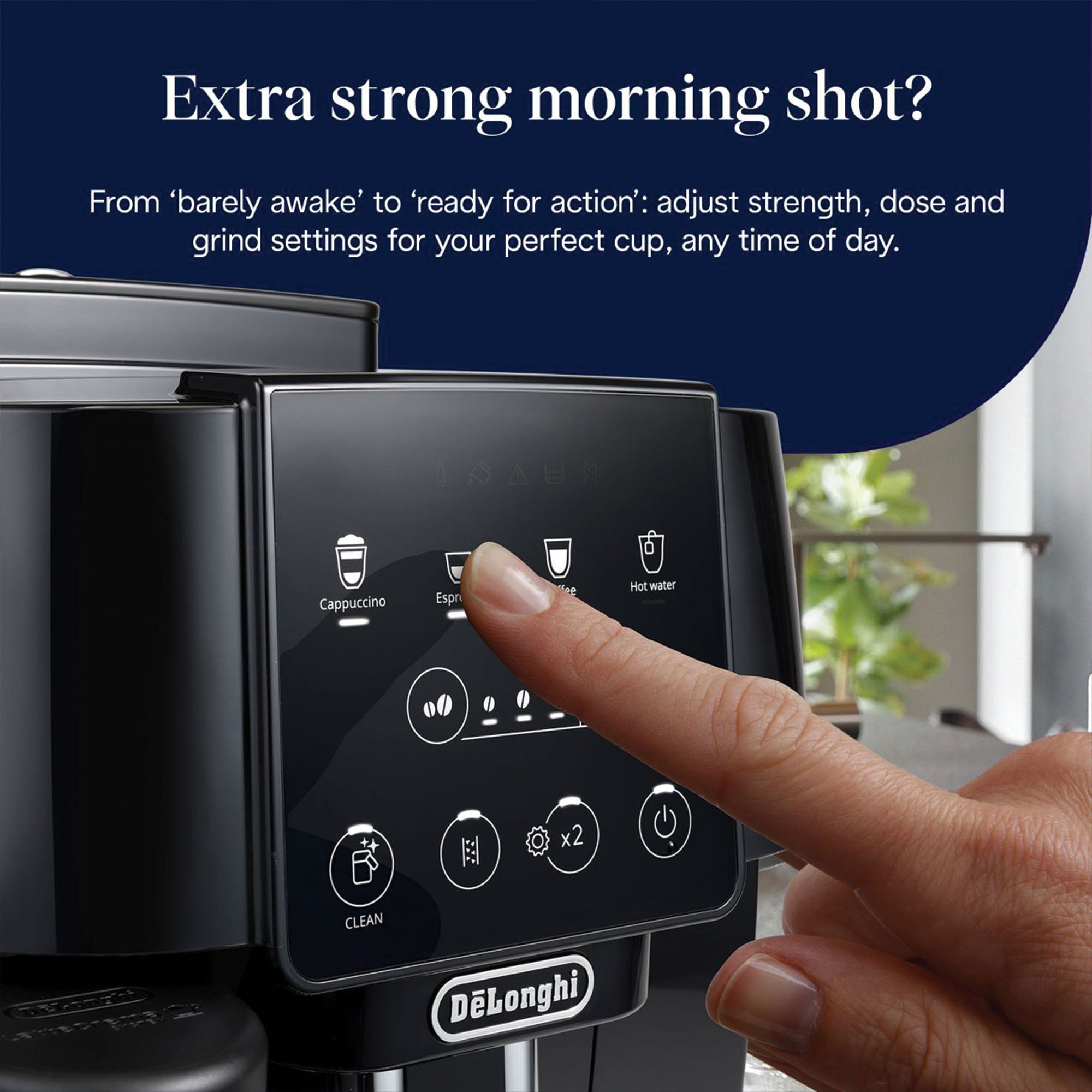 Delonghi Magnifica Start Milk Bean to Cup Automatic Coffee Machine - Black (ECAM22060GB)