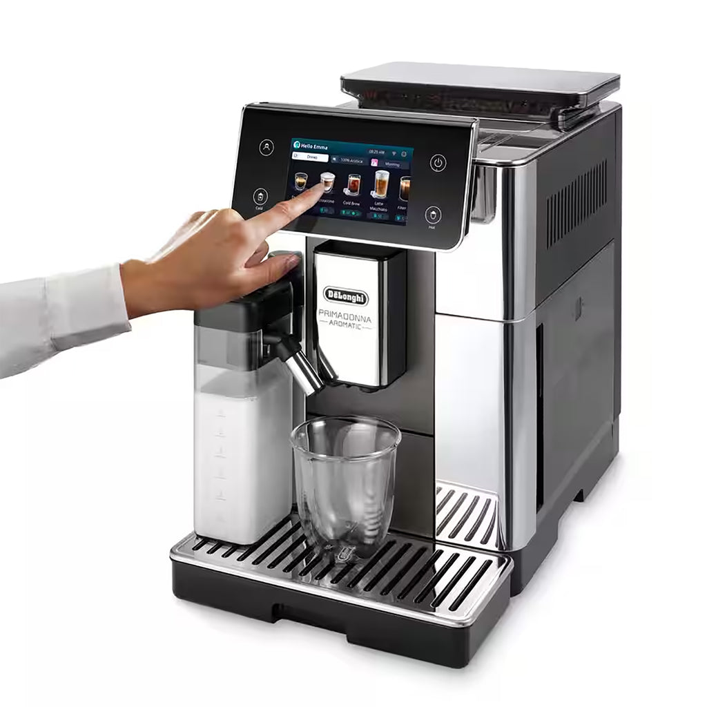 Delonghi PrimaDonna Aromatic Bean to Cup Coffee Machine - Titanium (ECAM63075TSM)