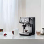 DeLonghi ECP3531 Compact Manual Espresso Coffee Machine – Black and Silver