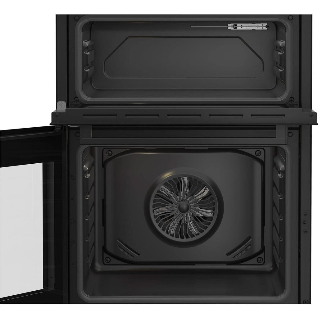 Beko EDC6731K 60cm Freestanding Double Oven and Grill Electric Cooker with Ceramic Hob, Black