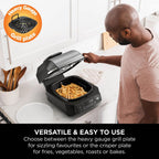 Ninja 5-in-1 Grill & Air Fryer – Black/Silver - EG351UK