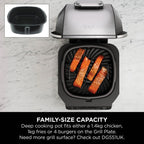 Ninja 5-in-1 Grill & Air Fryer – Black/Silver - EG351UK