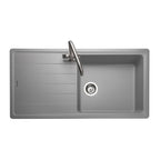 Rangemaster Elements Igneous Granite 1 Bowl Inset Sink - Dove Grey (ELE1051DG) - Ex-Display