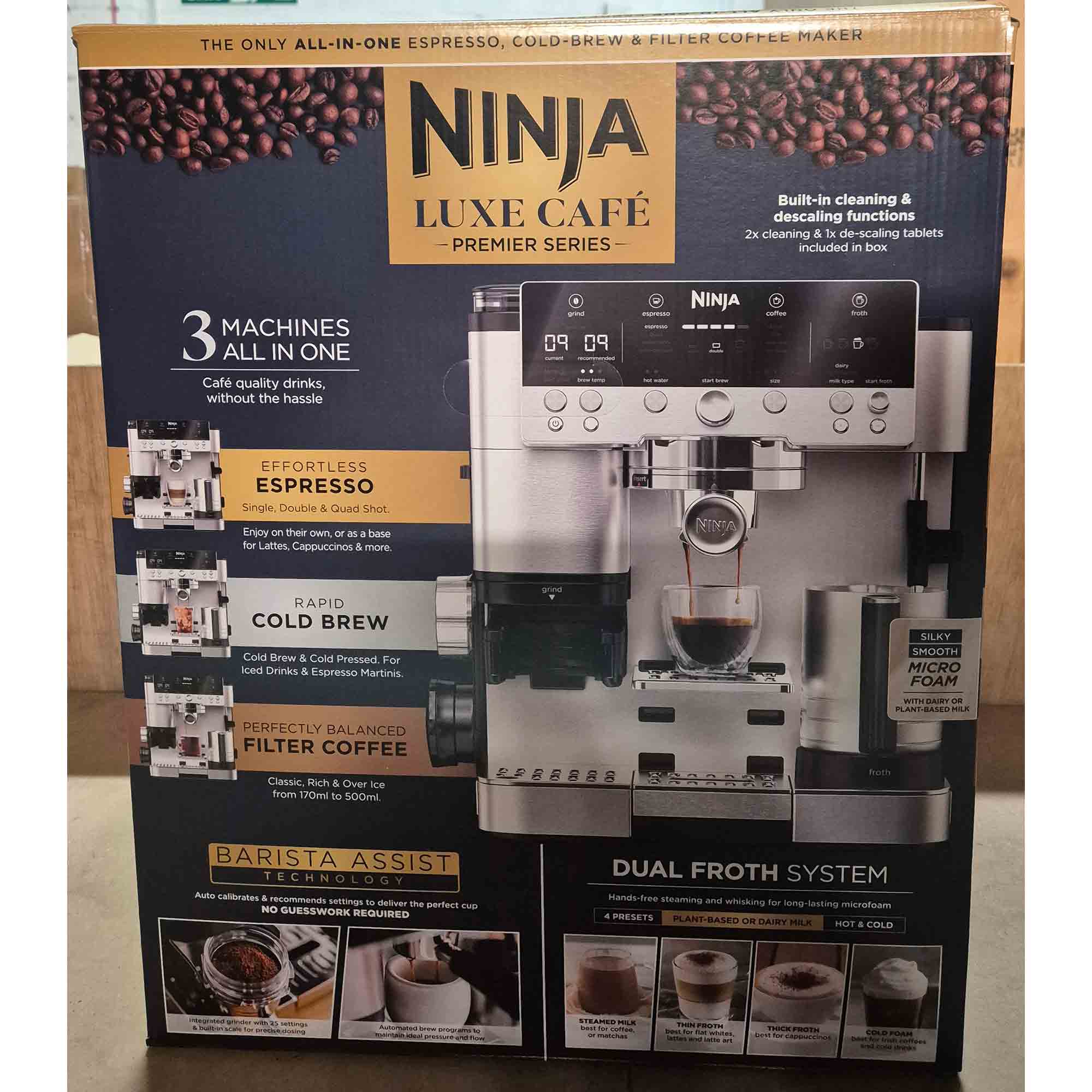 Ninja Luxe Café Premier Series Espresso Machine - ES601UK - Box Opened