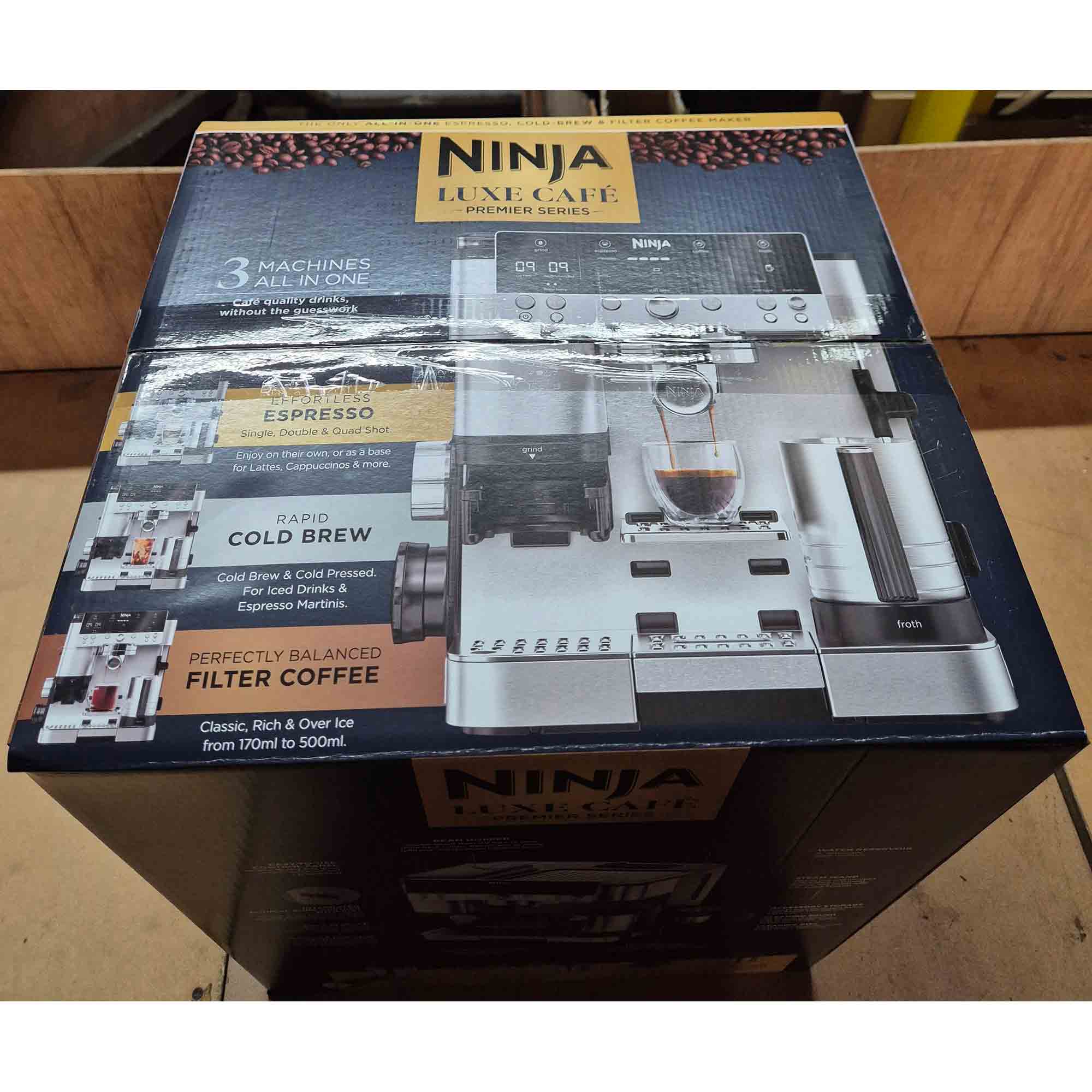 Ninja Luxe Café Premier Series Espresso Machine - ES601UK - Box Opened