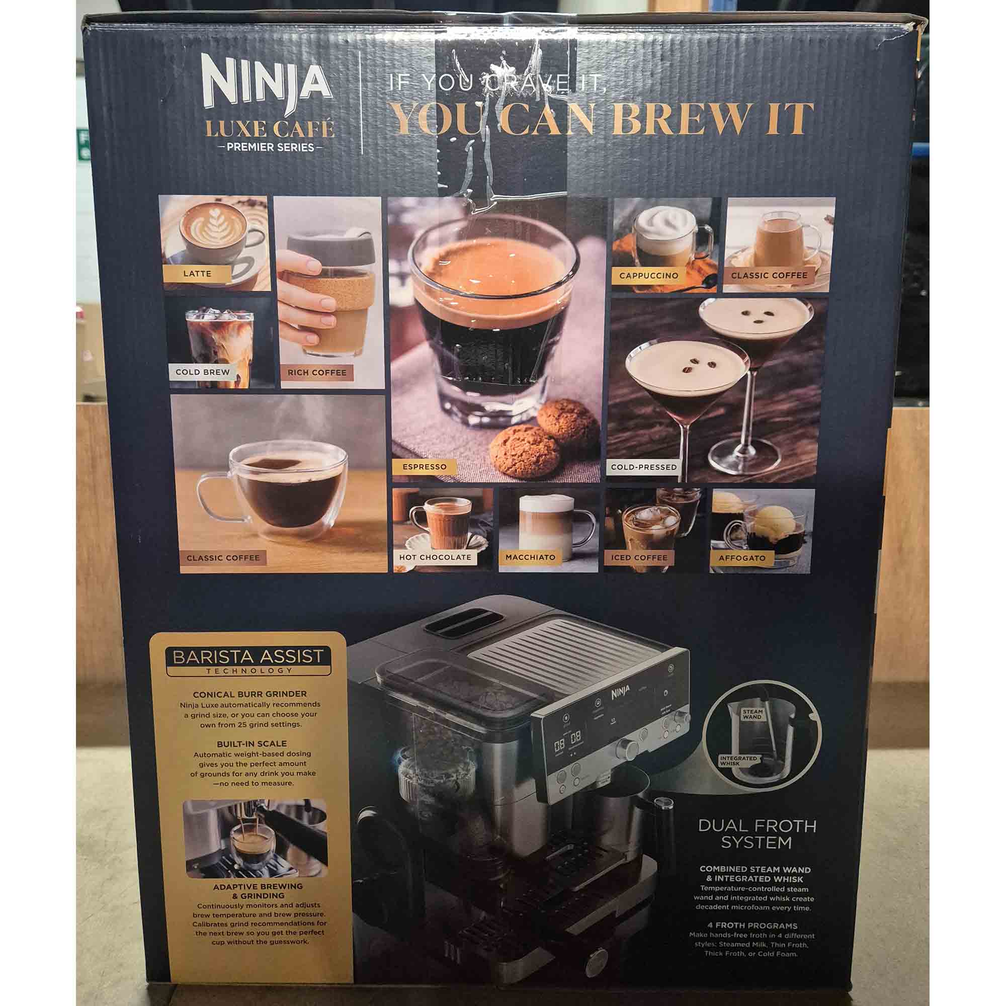 Ninja Luxe Café Premier Series Espresso Machine - ES601UK - Box Opened