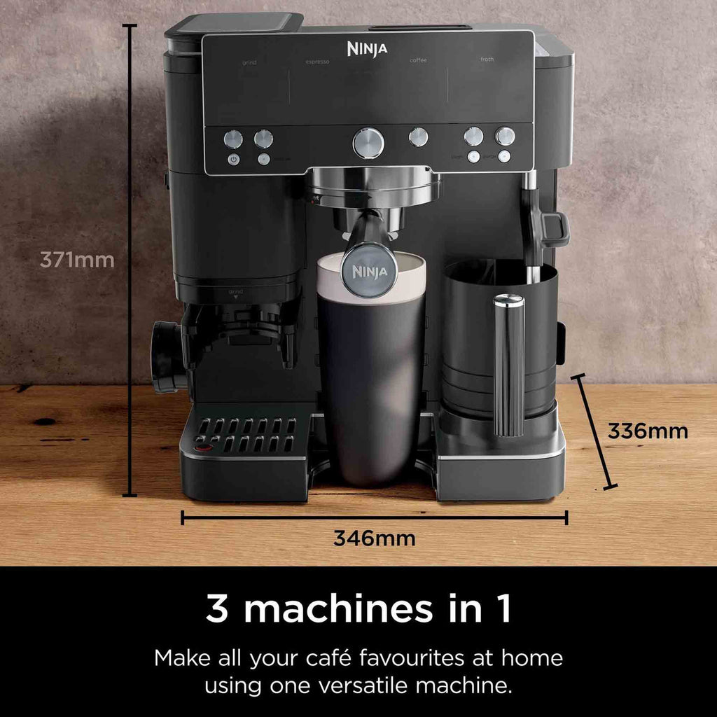 Ninja Luxe Café Premier Series Espresso Machine in Black - ES601UKBK
