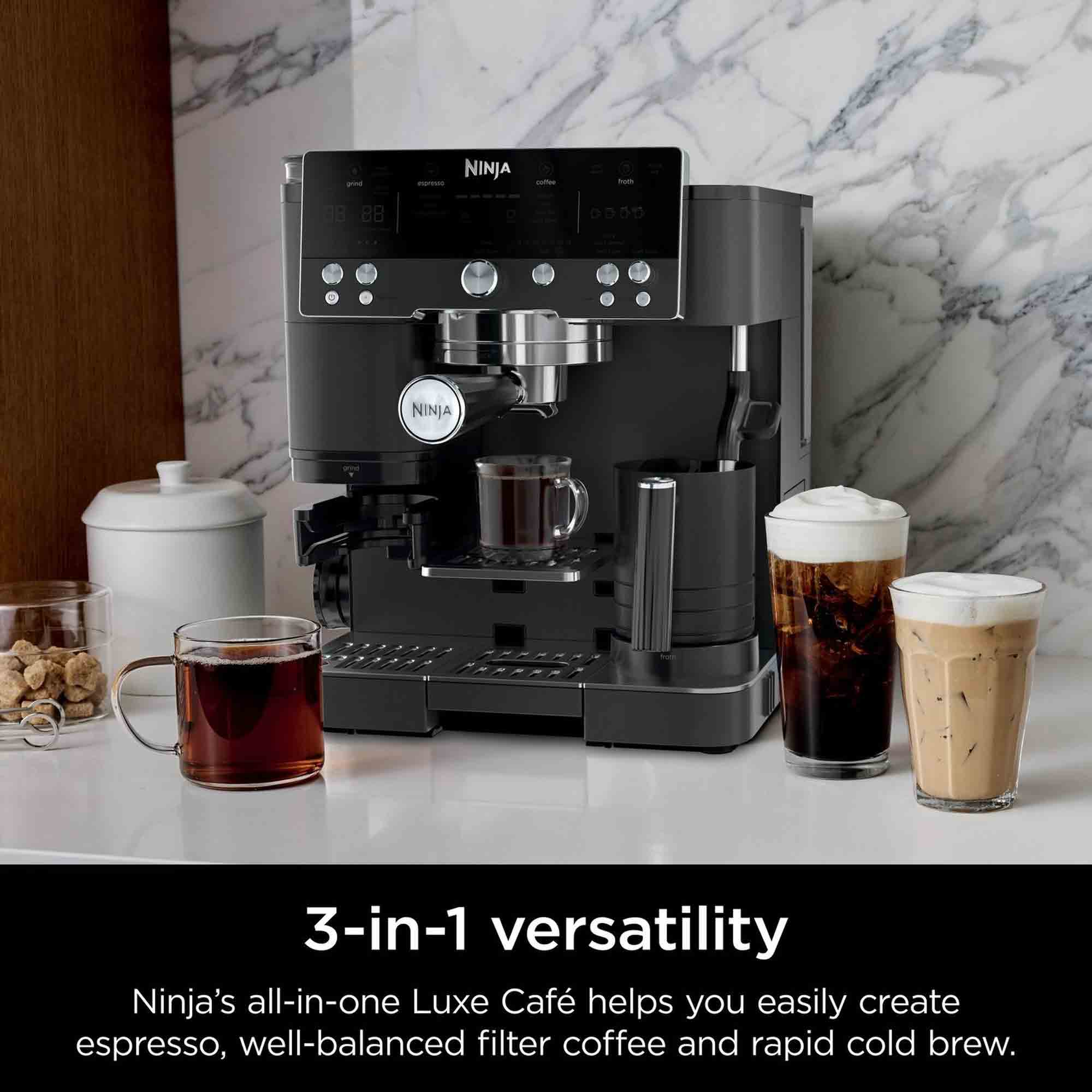 Ninja Luxe Café Premier Series Espresso Machine in Black - ES601UKBK