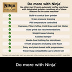 Ninja Luxe Café Premier Series Espresso Machine in Black - ES601UKBK