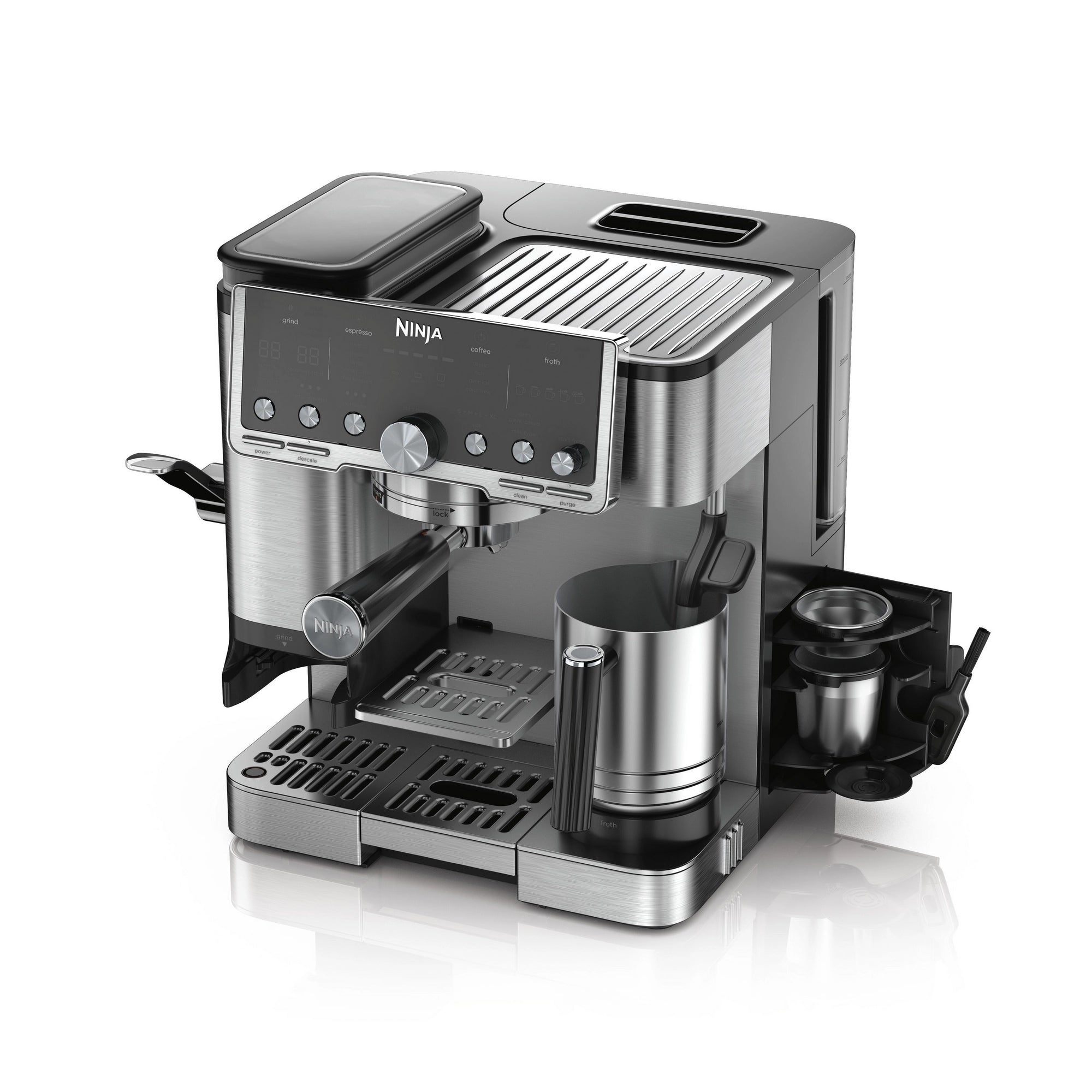 Ninja Luxe Café Pro Series Espresso Machine – Black/Stainless Steel – ES701UK