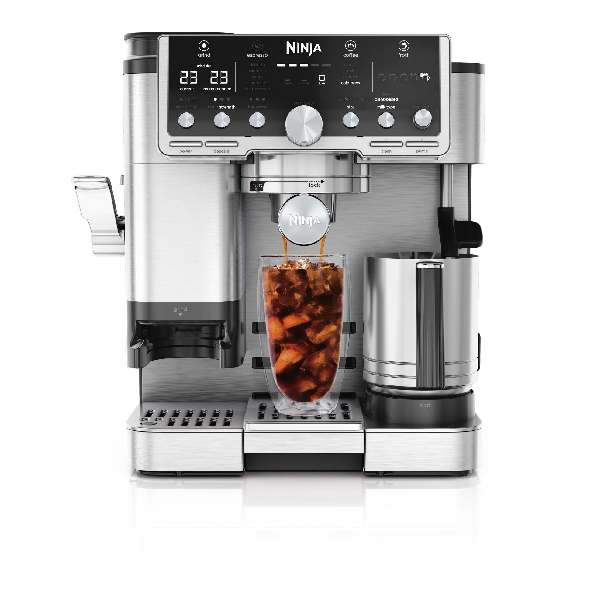 Ninja Luxe Café Pro Series Espresso Machine – Black/Stainless Steel – ES701UK