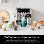 Ninja Luxe Café Pro Series Espresso Machine – Black/Stainless Steel – ES701UK
