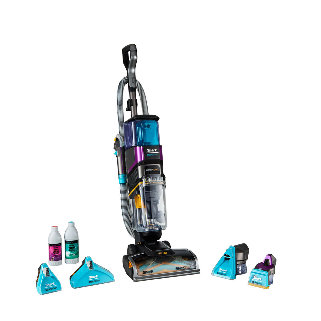 Shark CarpetXpert Carpet Cleaner with Built-In Stain Striker - Charcoal & Fuchsia - EX300UK