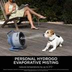 Shark FlexBreeze HydroGo Misting Fan – Glacier Blue | FA050UKBL