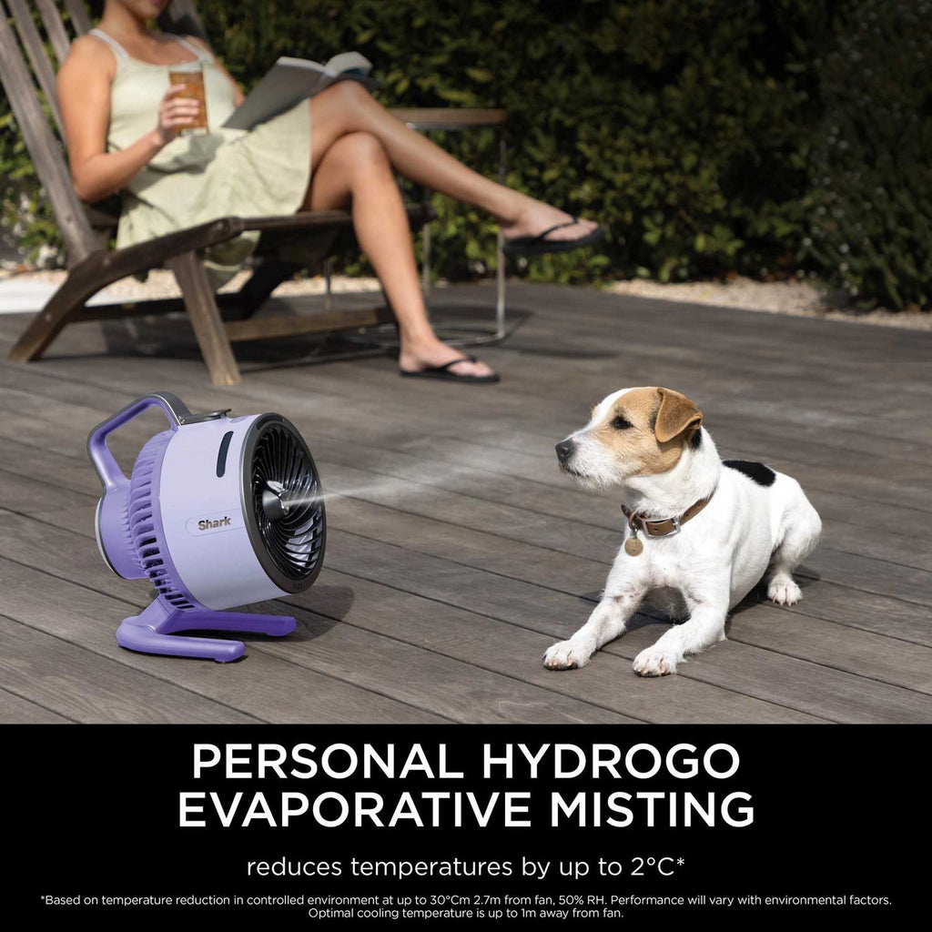 Shark FlexBreeze HydroGo Misting Fan – Lilac | FA050UKLV