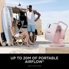 Shark FlexBreeze HydroGo Misting Fan – Ballet Pink | FA050UKPK