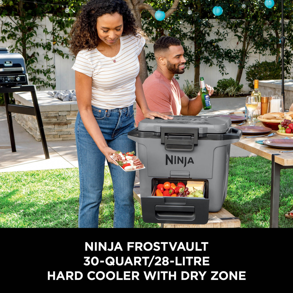Ninja FrostVault 28L Hard Cooler with Dry Zone - Slate Grey - FB131UKGY