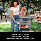 Ninja FrostVault 28L Hard Cooler with Dry Zone - Slate Grey - FB131UKGY