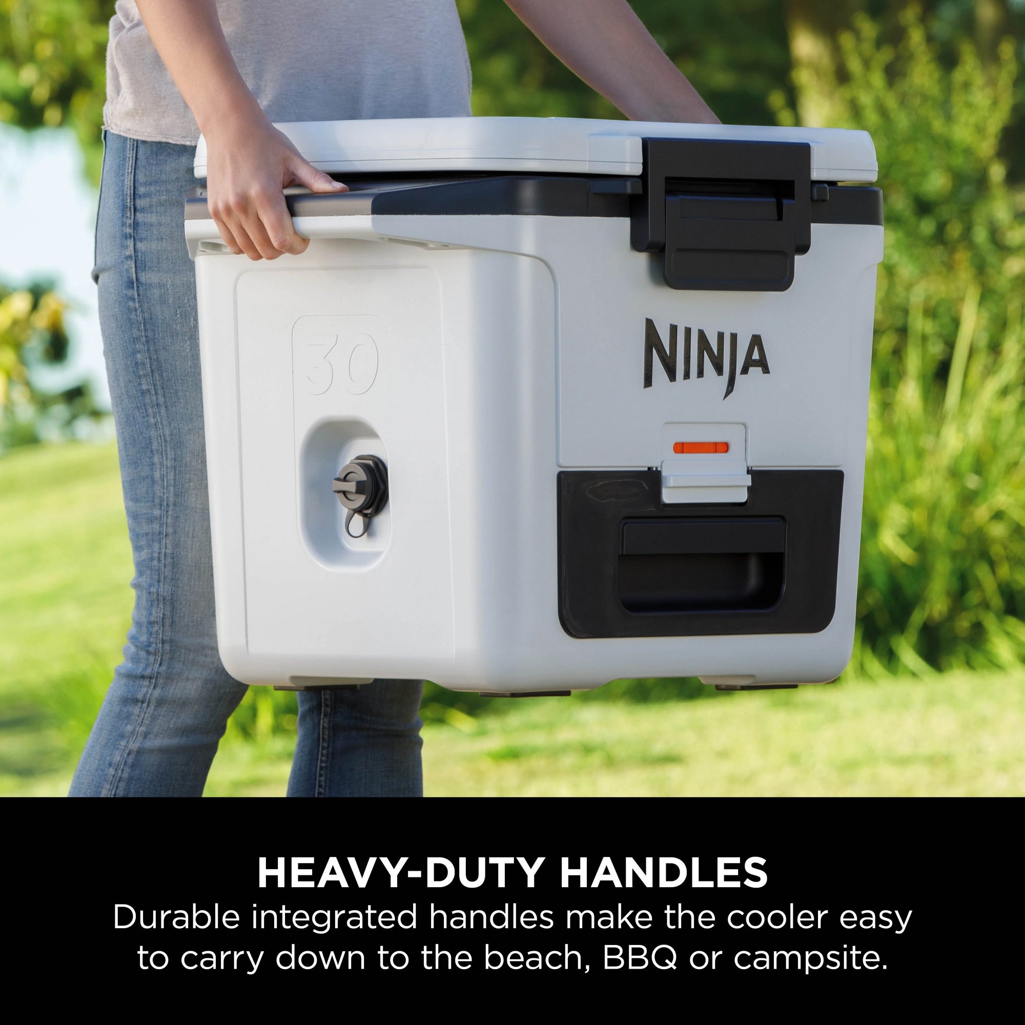 Ninja FrostVault 28L Hard Cooler with Dry Zone - Cloud White - FB131UKWH