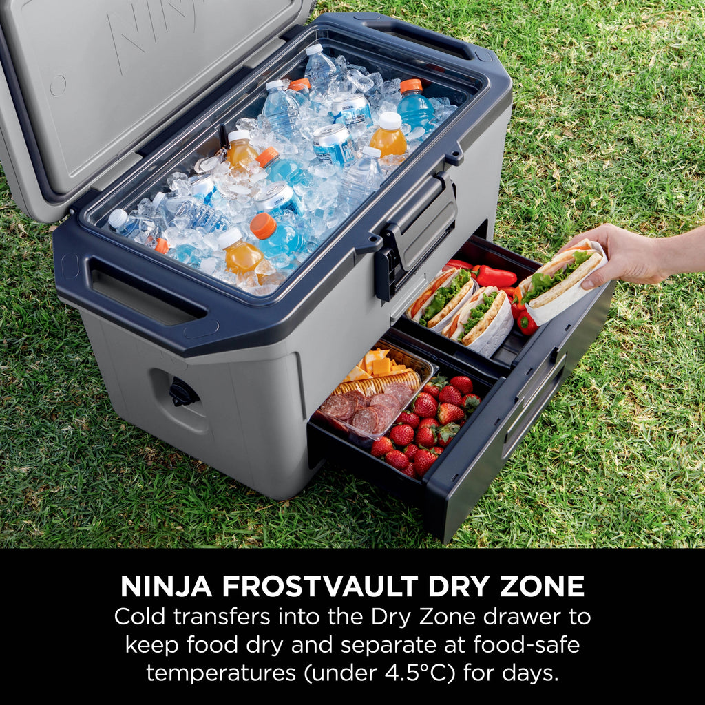 Ninja FrostVault 47L Hard Cooler with Dry Zone – Slate Grey - FB151UKGY
