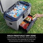 Ninja FrostVault 47L Hard Cooler with Dry Zone – Slate Grey - FB151UKGY