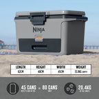 Ninja FrostVault 47L Hard Cooler with Dry Zone – Slate Grey - FB151UKGY